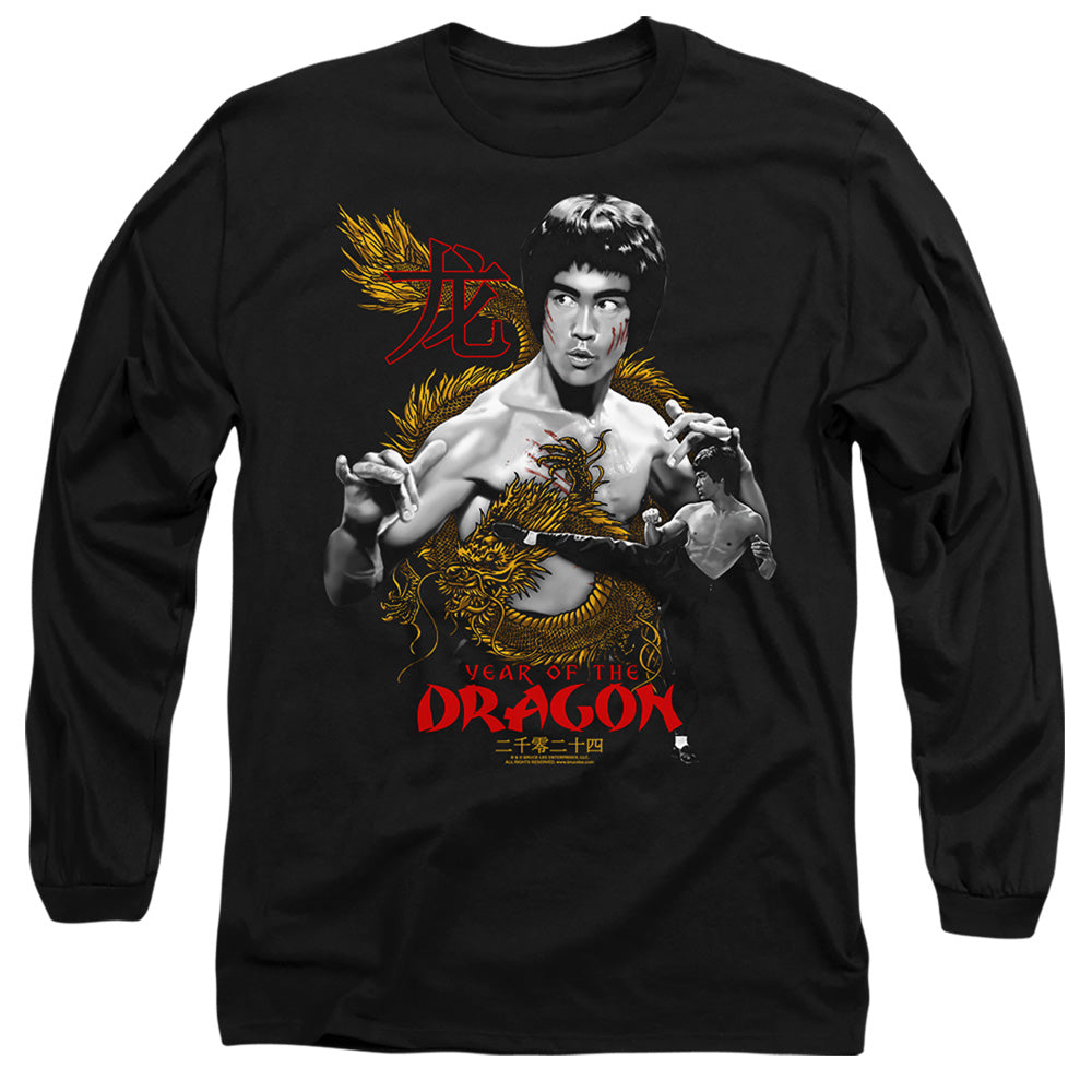 Bruce Lee Golden Year of the Dragon Long Sleeve T-Shirt