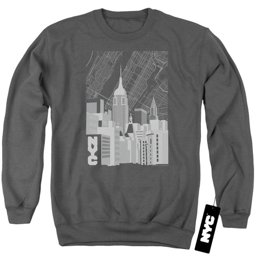 New York City Manhattan Monochrome Crewneck Sweatshirt