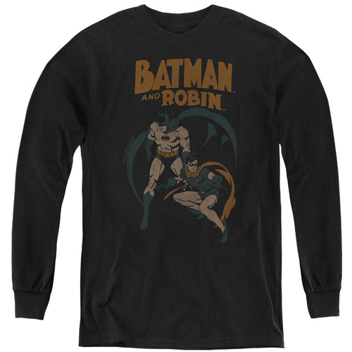 Batman and Robin Retro Youth Long Sleeve T-Shirt