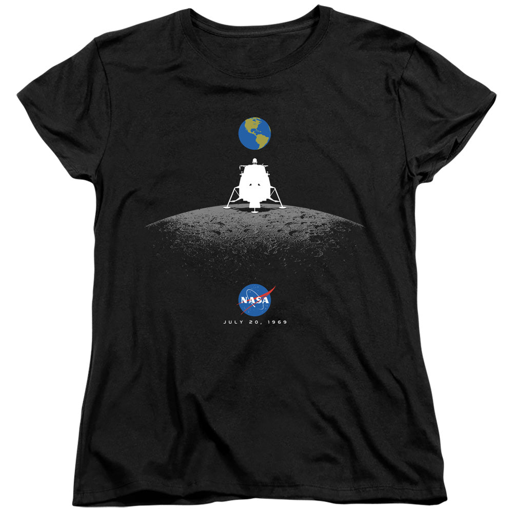 NASA Moon Landing Simple Womens T-Shirt