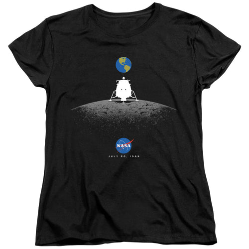 NASA Moon Landing Simple Womens T-Shirt