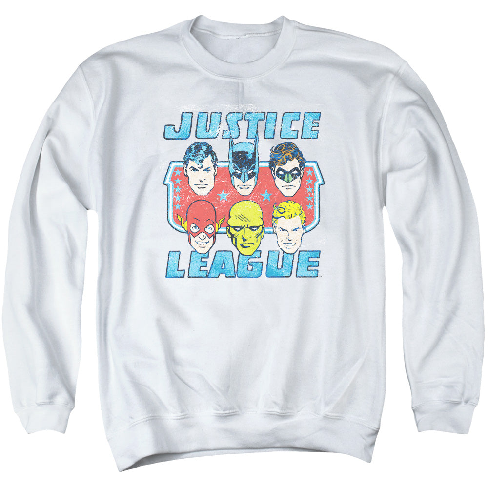DC Comics Faces Of Justice Crewneck Sweatshirt