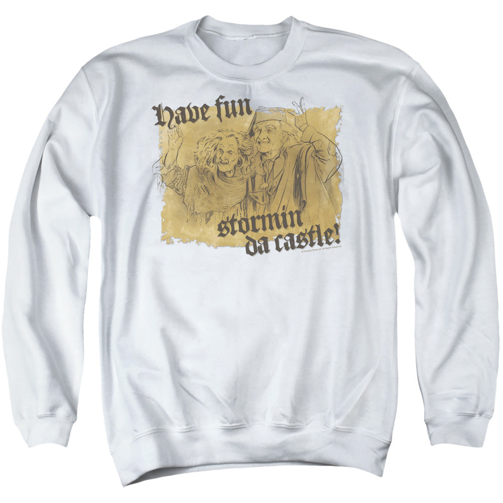 The Princess Bride Have Fun Stormin' Da Castle White Crewneck Sweatshirt
