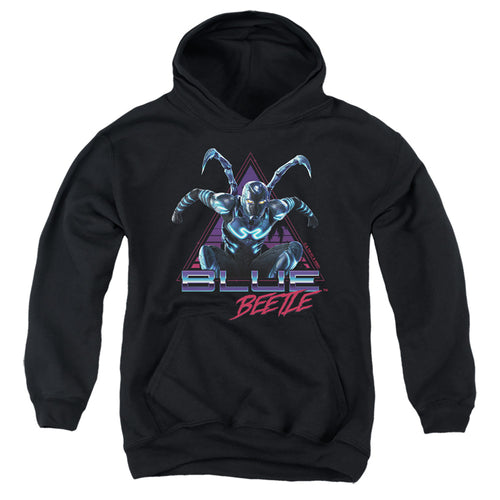 Blue Beetle Leaping Triangle Youth Hoodie