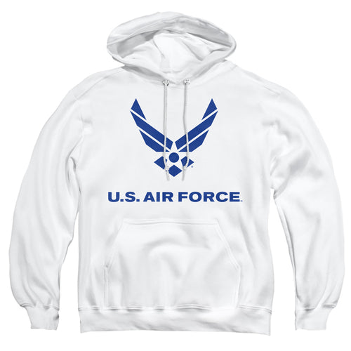 U.S. Air Force Wings Logo White Pullover Hoodie