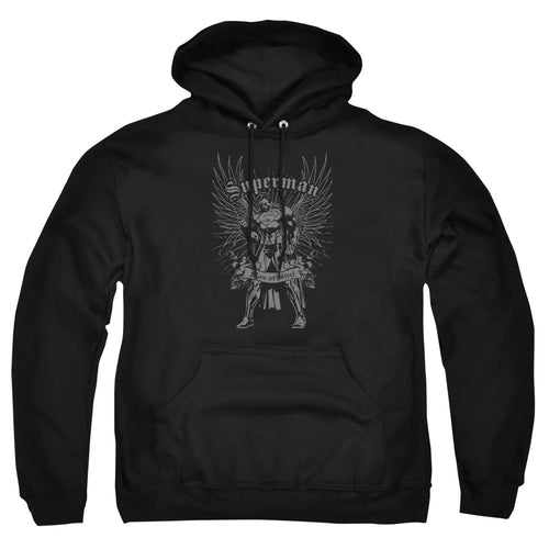 Superman Steel Black Pullover Hoodie
