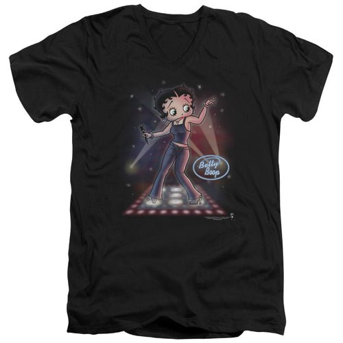 Betty Boop Pop Star V-Neck T-Shirt