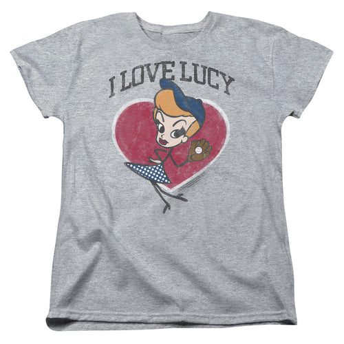I Love Lucy Baseball Diva Womens T-Shirt