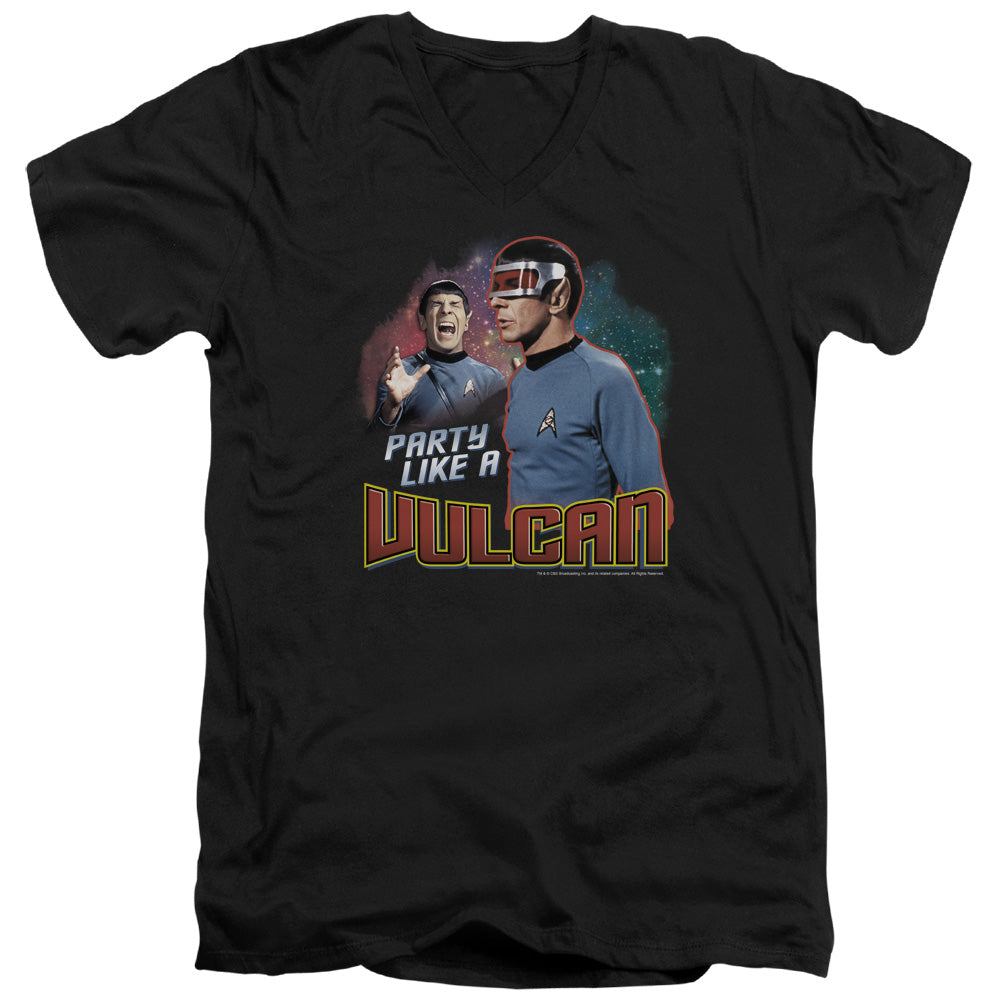 Star Trek Party Like a Vulcan V-Neck T-Shirt