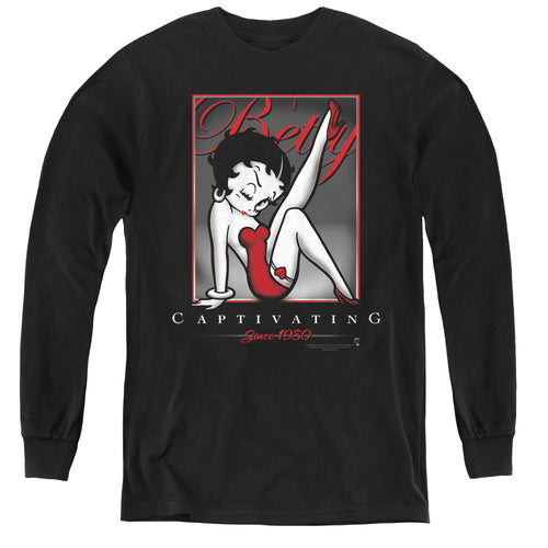 Betty Boop Captivating Youth Long Sleeve T-Shirt