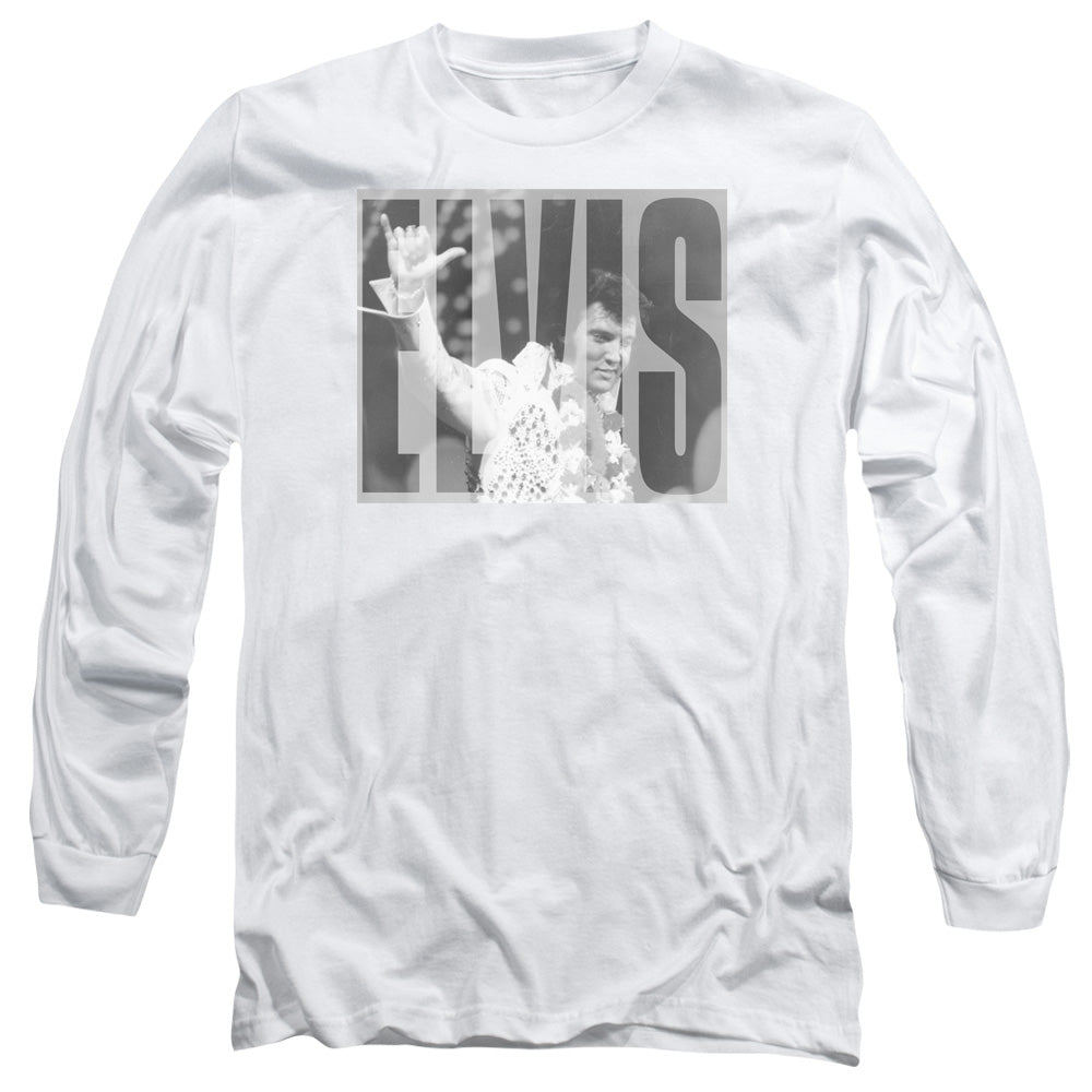 Elvis Presley Aloha Gray Long Sleeve T-Shirt