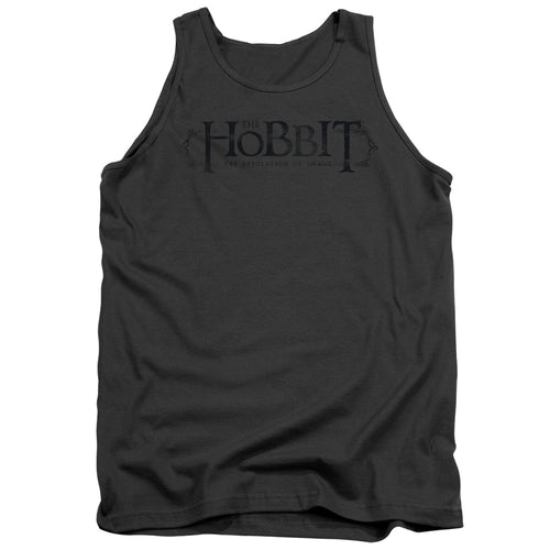The Hobbit Ornate Logo Charcoal Tank Top