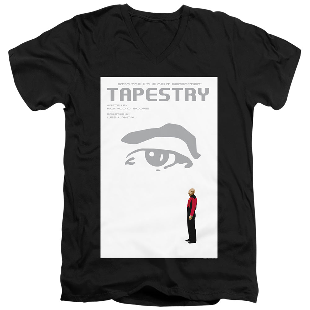 Star Trek Tapestry Black V-Neck T-Shirt