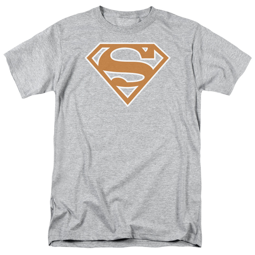 Superman Burnt Orange&white Shield T-Shirt