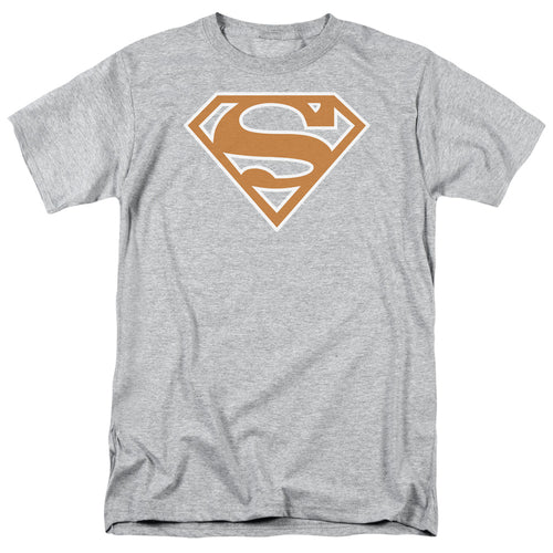 Superman Burnt Orange&white Shield T-Shirt