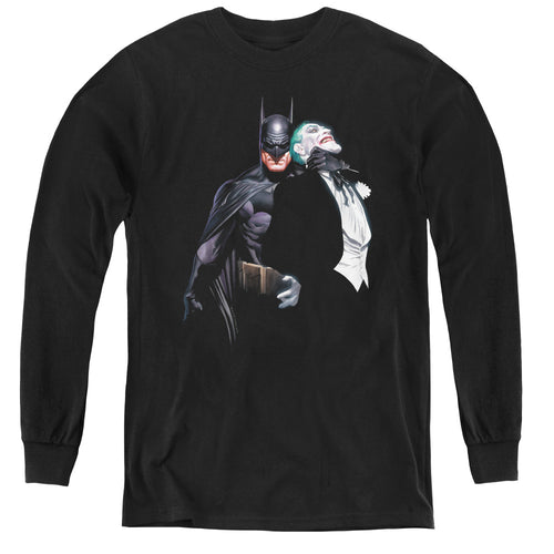 Batman Joker Choke Youth Long Sleeve T-Shirt