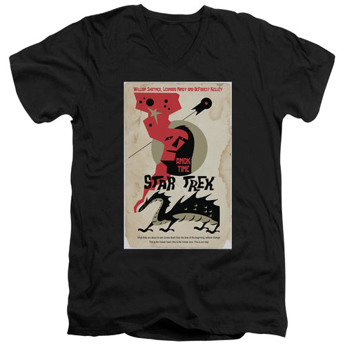 Star Trek Juan Ortiz Amok Time Black V-Neck T-Shirt