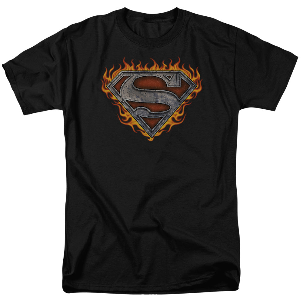 Superman Iron Fire Shield T-Shirt