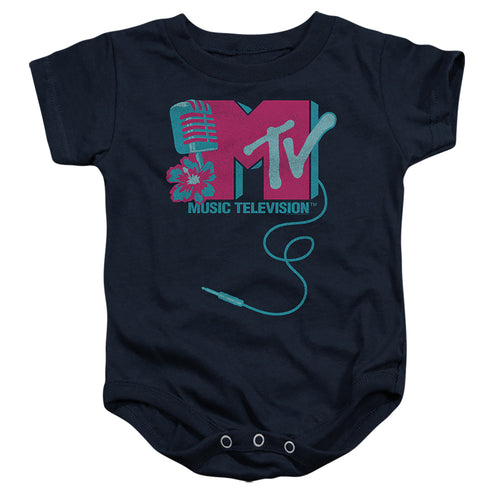 MTV Microphone Logo Navy Creeper
