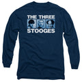 The Three Stooges Three Squares Long Sleeve T-Shirt