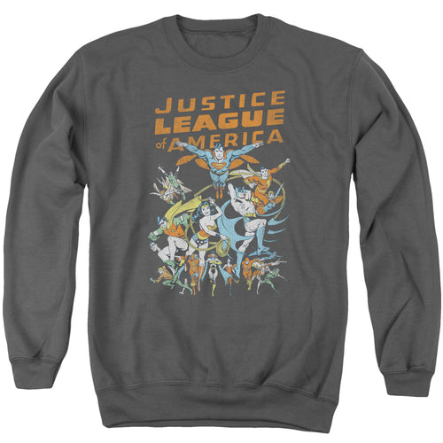 Justice League Big Group Crewneck Sweatshirt