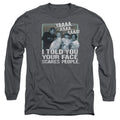 The Three Stooges Your Face Scares People Long Sleeve T-Shirt