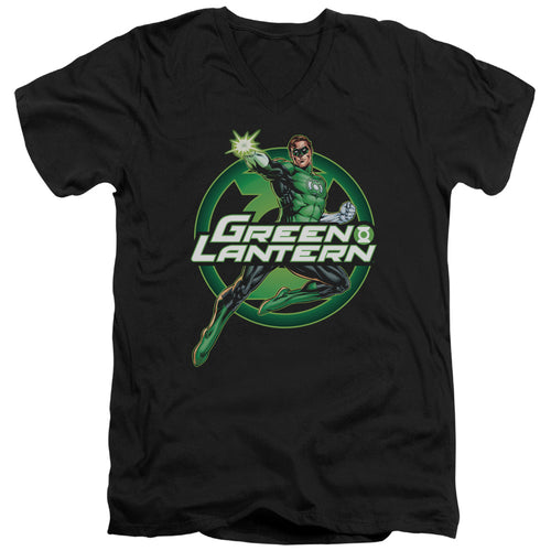 Justice League Lantern Glow V-Neck T-Shirt