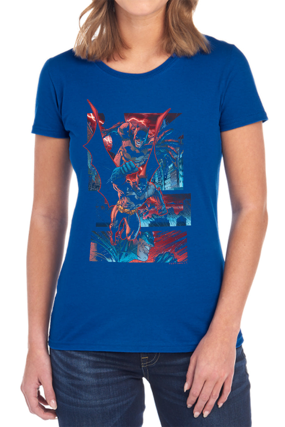 Batman Dark Knight Panels Womens T-Shirt