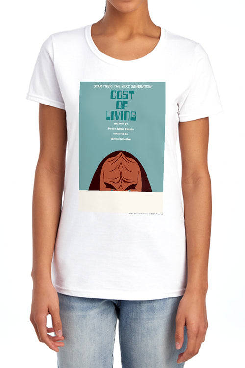 Star Trek Cost of Living Womens T-Shirt