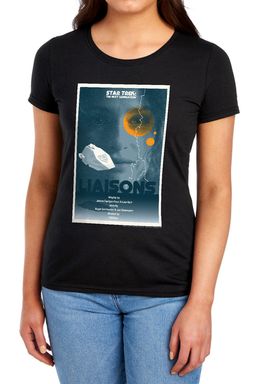 Star Trek Liaisons Black Womens T-Shirt