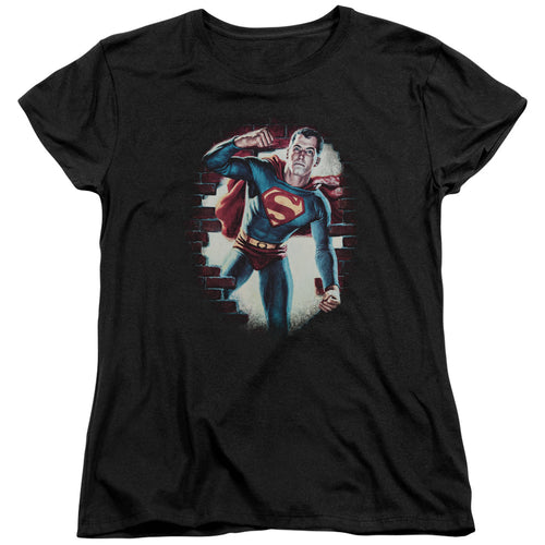 Superman Vintage Steel Womens T-Shirt