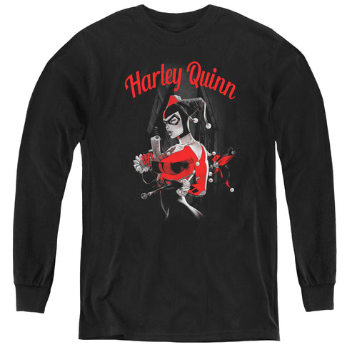 Batman Spring Gun Youth Long Sleeve T-Shirt
