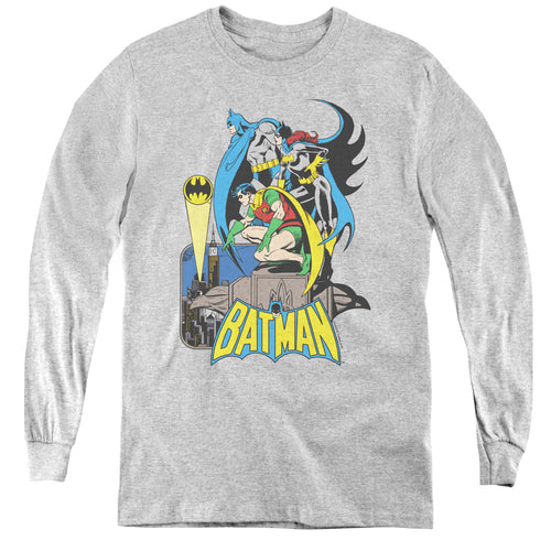 Batman Heroic Trio Youth Long Sleeve T-Shirt