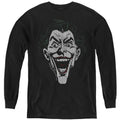 The Batman Joker Lines Youth Long Sleeve T-Shirt