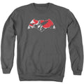 Batman v Superman Armor Splatter Logo Crewneck Sweatshirt