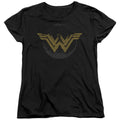 Wonder Woman (2017) Distressed Logo Womens T-Shirt