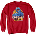 Sesame Street Cookies 4 Life Crewneck Sweatshirt