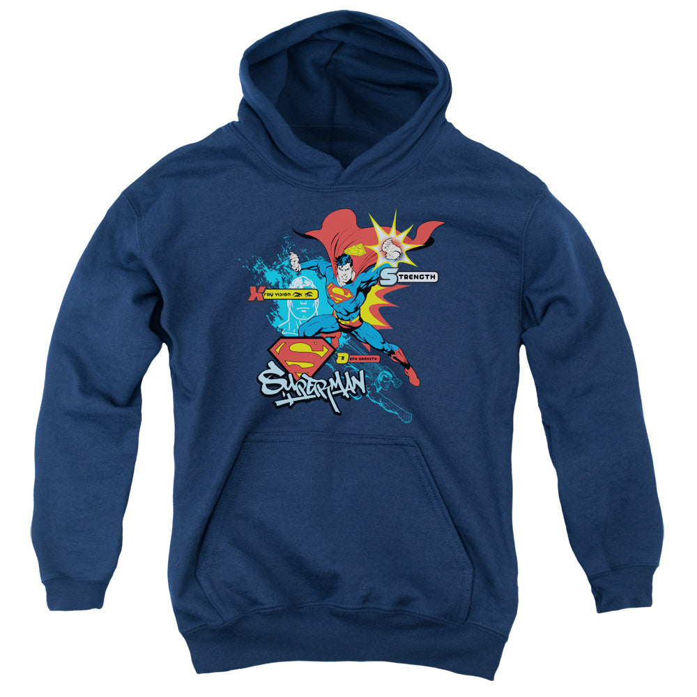 Superman Abilities Youth Hoodie