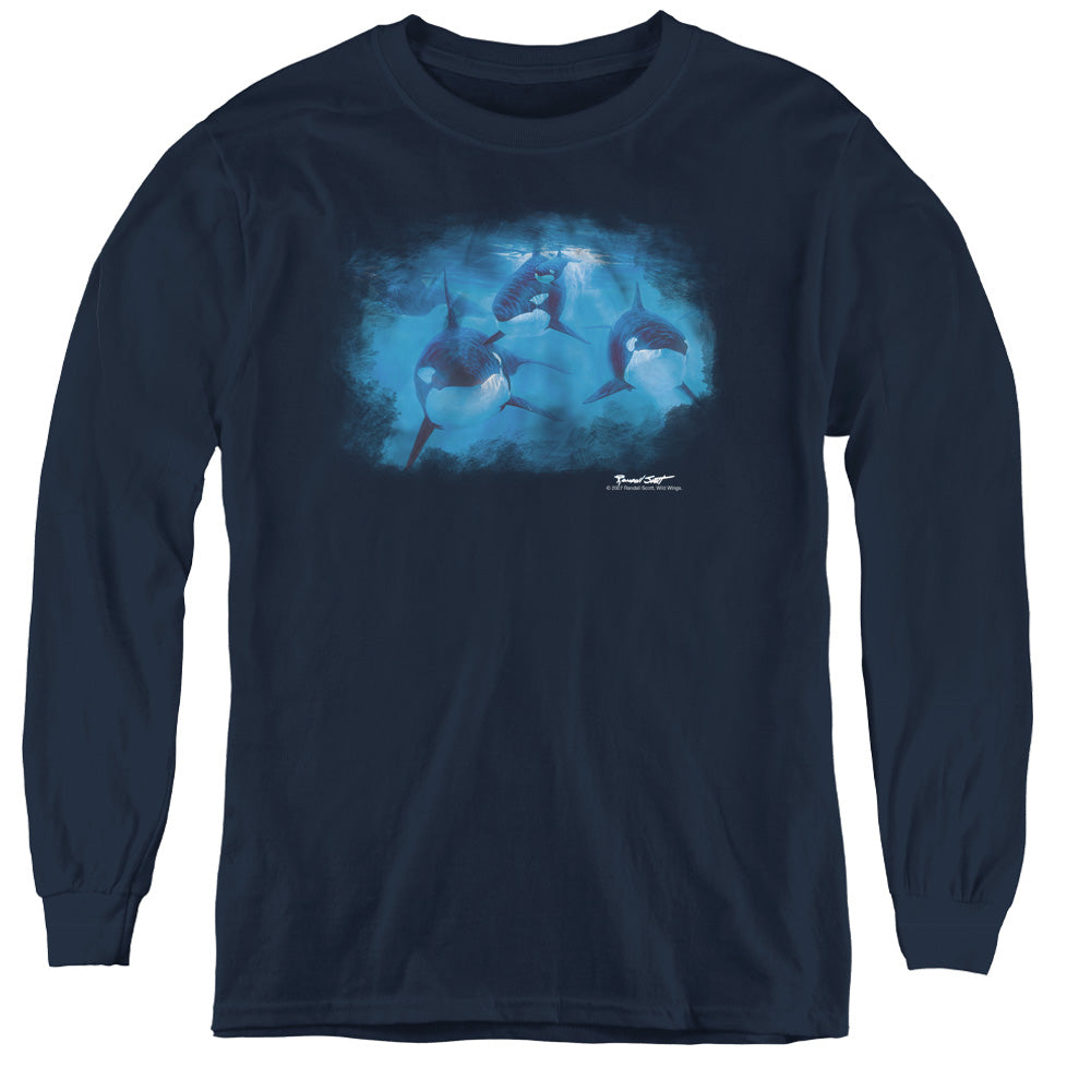 Wild Wings Pod of Orcas Youth Long Sleeve T-Shirt