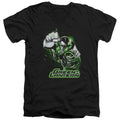Justice League Green Lantern Green & Gray V-Neck T-Shirt