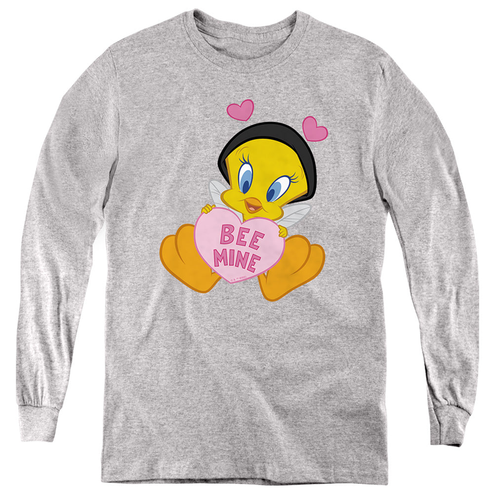 Looney Tunes Valentine'S Day Tweety Bee Mine Youth Long Sleeve T-Shirt