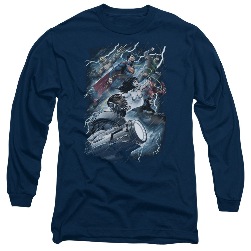 Justice League Ride The Lightening Long Sleeve T-Shirt