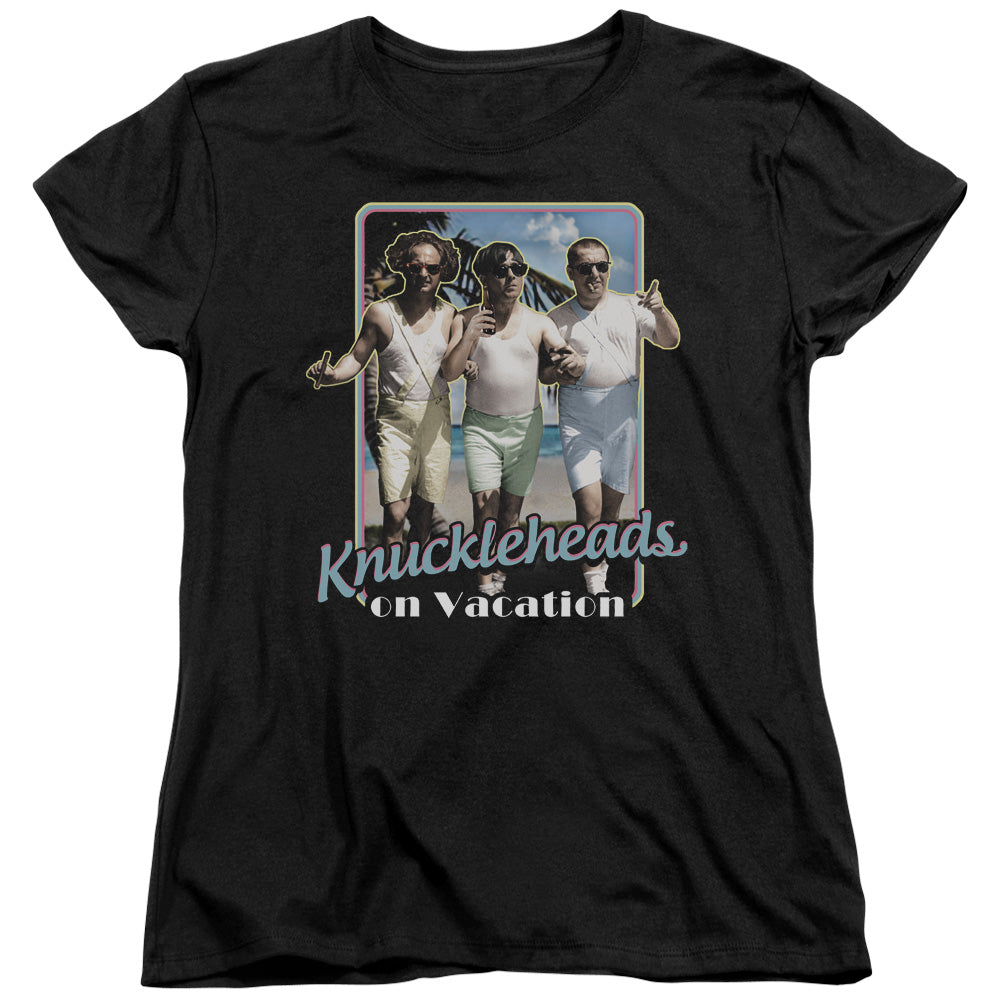 The Three Stooges Knuckleheads on Vacation Womens T-Shirt