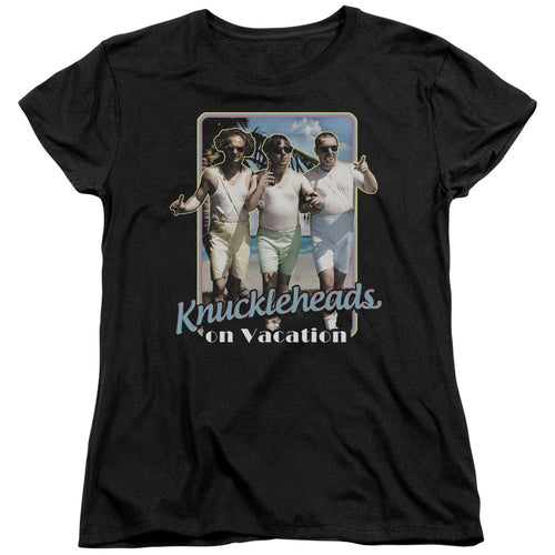 The Three Stooges Knuckleheads on Vacation Womens T-Shirt