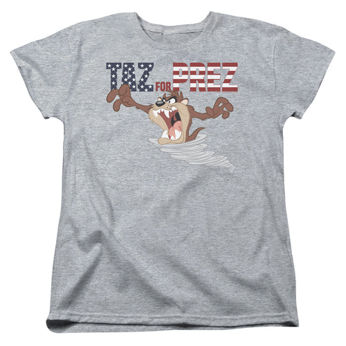 Looney Tunes Taz For Prez 3 Womens T-Shirt