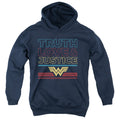 Wonder Woman 1984 Truth Love Justice Stacked Youth Hoodie