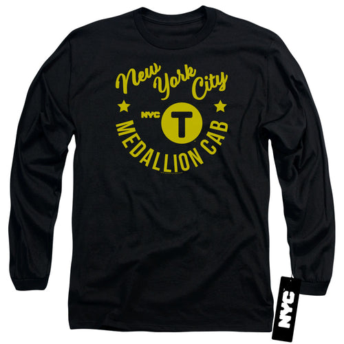 New York City Medallion Cab Long Sleeve T-Shirt