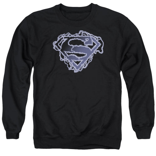 Superman Electric Supes Shield Crewneck Sweatshirt