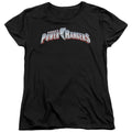 Mighty Morphin Power Rangers New Logo Womens T-Shirt