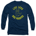 Star Trek Live Long and Prosper Hand Navy Long Sleeve T-Shirt